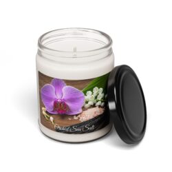 Sea Salt and Orchid Soy Candle – 9oz, Vegan & Non-Toxic