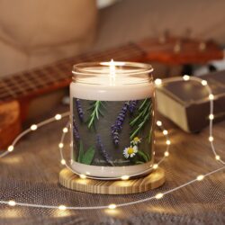 Soy Candle: White Sage and Lavender – 9oz, Vegan & Non-Toxic