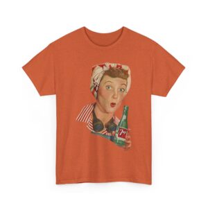 Retro Pop Art Vintage "Lemon Soda Girl" Unisex T-Shirt - Image 3