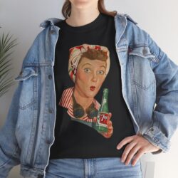 Retro Pop Art Vintage “Lemon Soda Girl” Unisex T-Shirt